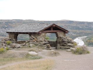 The Riverbend Overlook was built by the Civilian Conservation Corps in the 1930s.